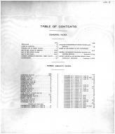 Table of Contents, Perry County 1915